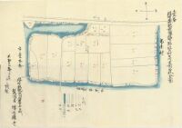 佐賀県肥前国佐賀郡江上村之内字二本杉全図