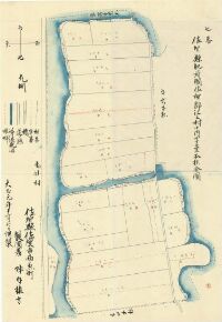 佐賀県肥前国佐賀郡江上村之内字壱本杉全図