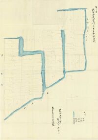 佐賀郡大堂村之内字三本松全図