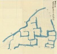 城田村柳島字三本松全図