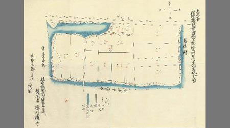 佐賀県肥前国佐賀郡江上村之内字二本杉全図