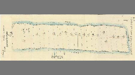 佐賀県肥前国佐賀郡新郷村之内字四本松全図