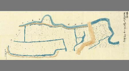 高太郎村元相応分字古江佐全図