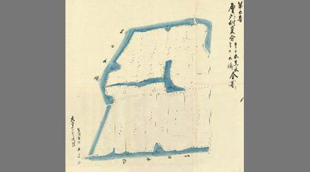 厘外村東分字二本黒木字二本楠全図