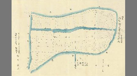 佐賀郡大堂村之内全図字嘉與町分