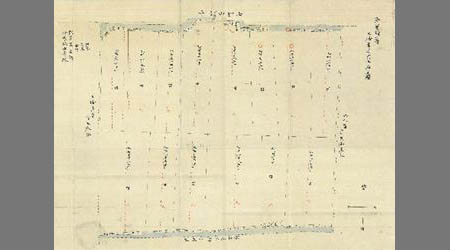 為重村之内字二本谷全図