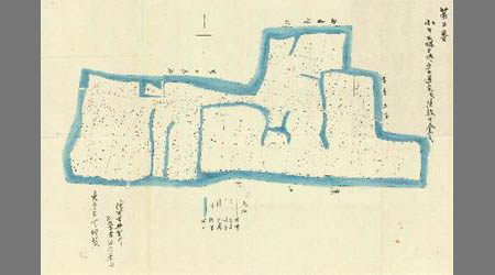 小々森之内字道免及屋敷田全図