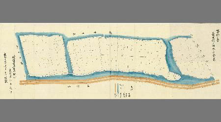 佐賀郡南里村字四本栁全図