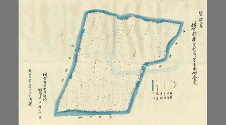佐賀郡南里村字五本栁全図