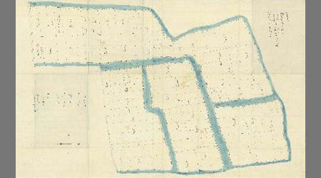 佐賀郡福富村ノ内字四本松五本松全図