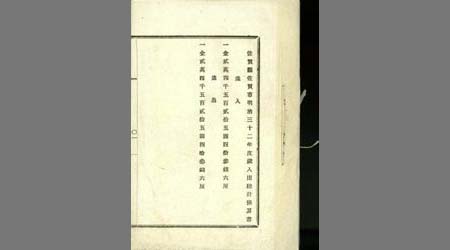 〔佐賀縣佐賀市明治32年度歳入出総計豫算〕